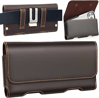 Genuine Leather Phone Holster for iPhone and Galaxy Models