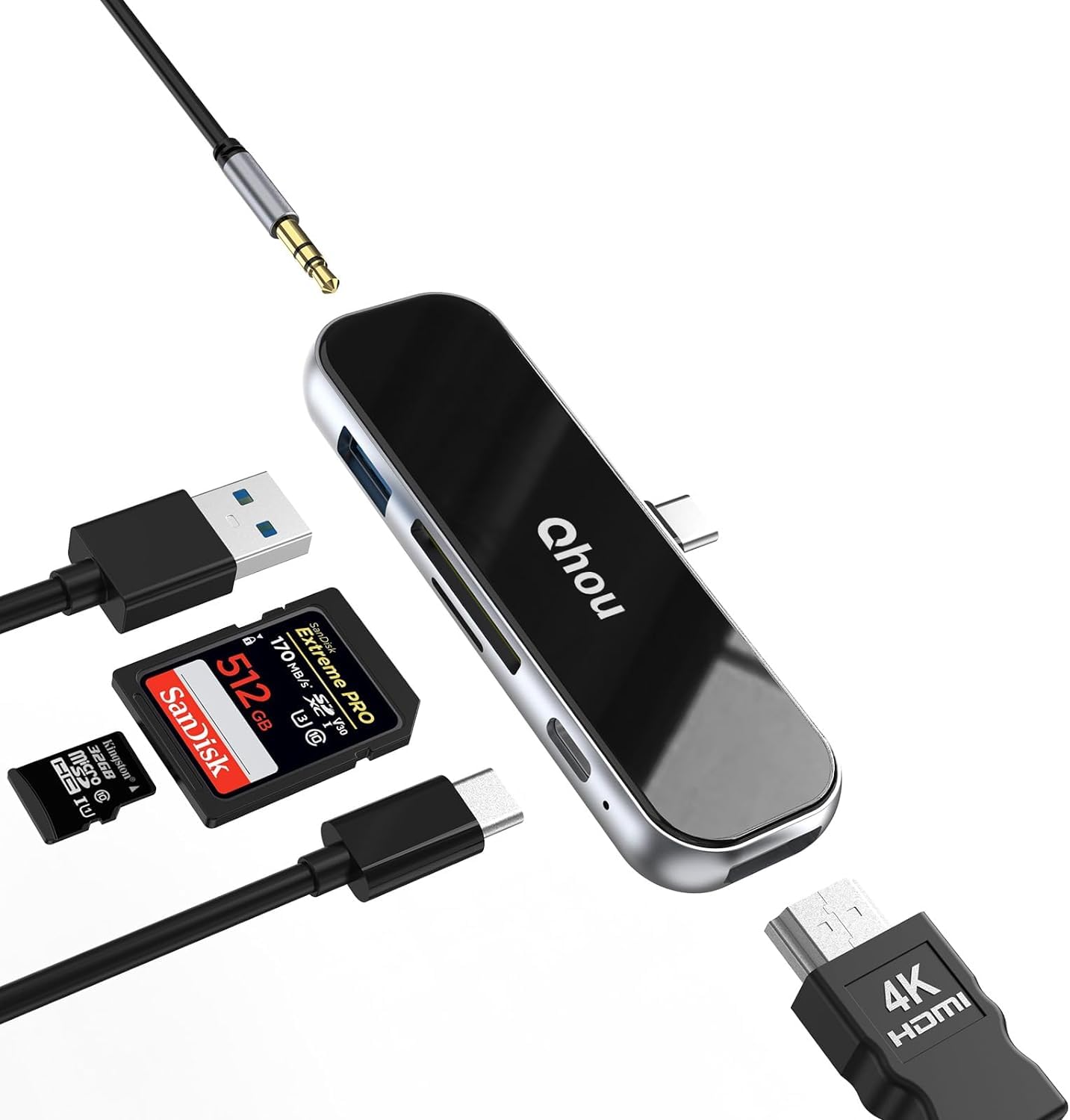 6-in-1 USB C Hub for iPad Pro and Air