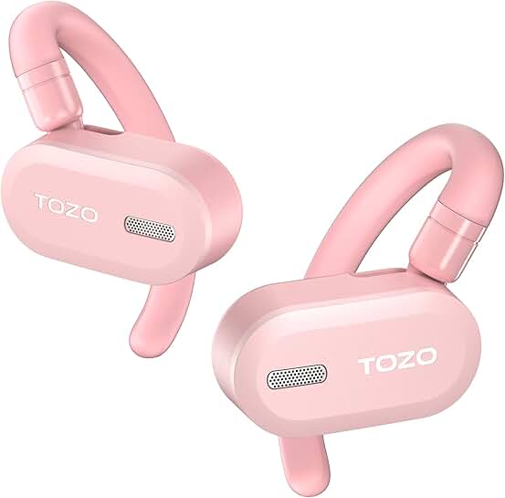 Lightweight Open Ear Wireless Headphones with Adjustable Fit