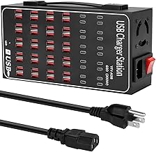 60-Port 300W USB Charging Station for Multiple Devices