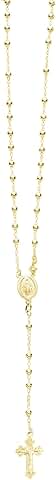 Sterling Silver Gold-tone Cross Necklace for Women