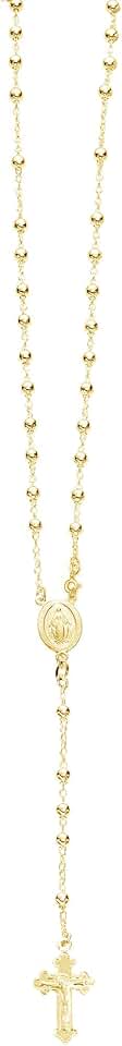 Sterling Silver Gold-tone Cross Necklace for Women