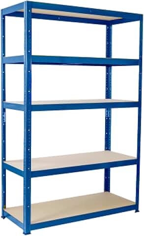 Garage Shelving Unit, 180cm x 120cm x 60cm, 5 Tiers