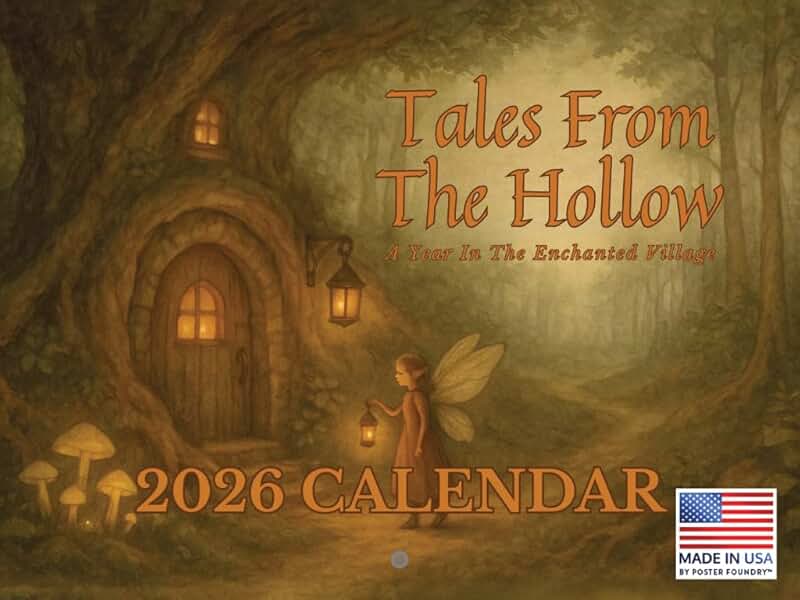 Tales From The Hollow Fairy 2026 Monthly Wall Calendar