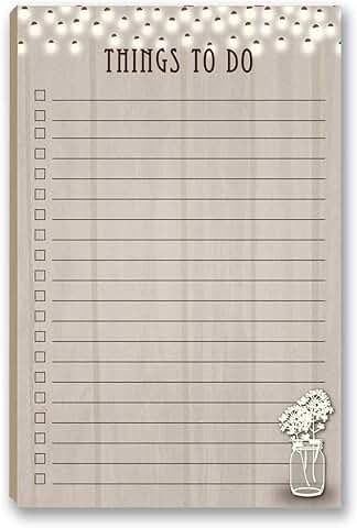 Rustic Barnwood Notepad with Magnet for Daily Tasks
