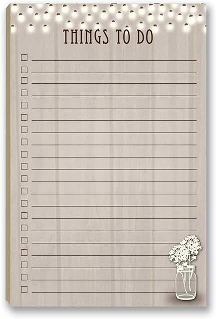 Rustic Barnwood Notepad with Magnet for Daily Tasks