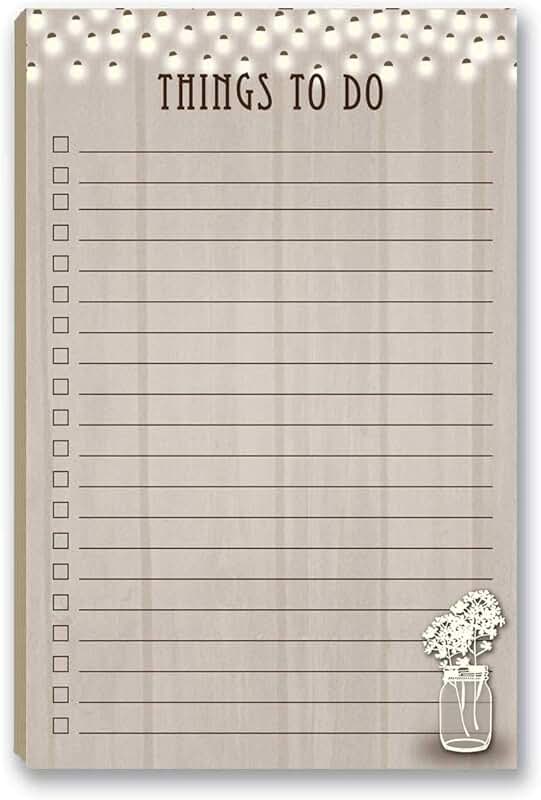 Rustic Barnwood Notepad with Magnet for Daily Tasks