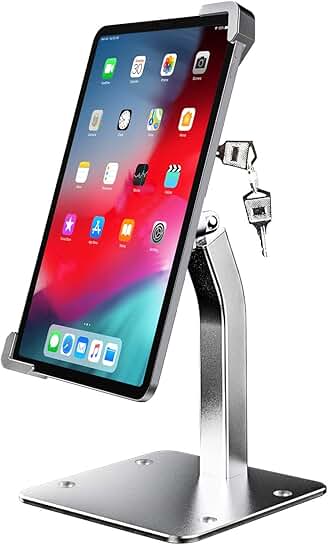 Anti-theft tablet kiosk stand for 9-14 inch tablets