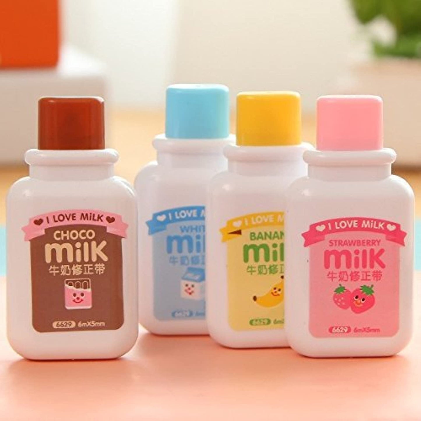 Set of Four Milk Bottle Correction Tapes