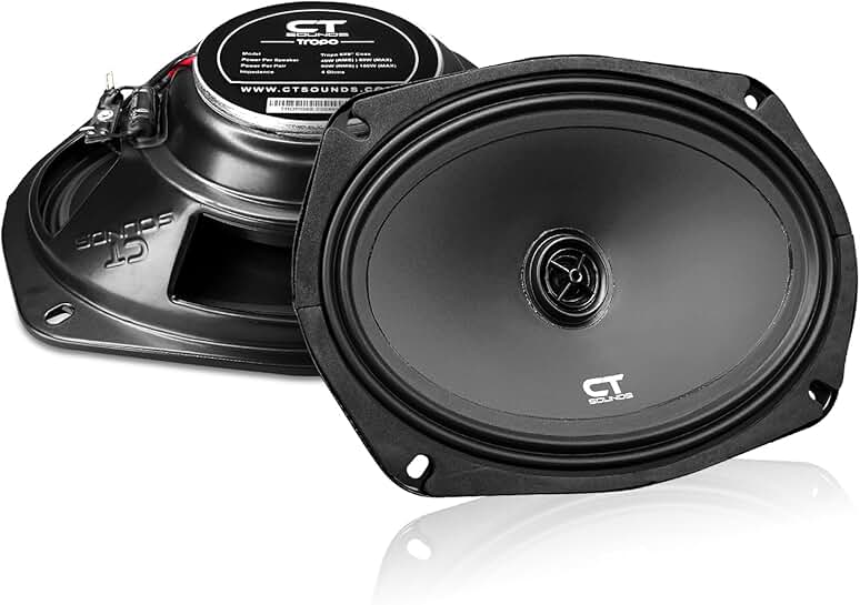 Pair of 6x9 inch 160 Watt Shallow-Mount Car Speakers
