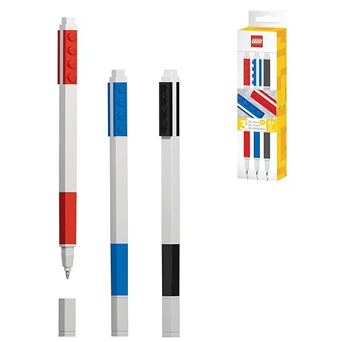 Colored Gel Pen Set with Building Brick Design