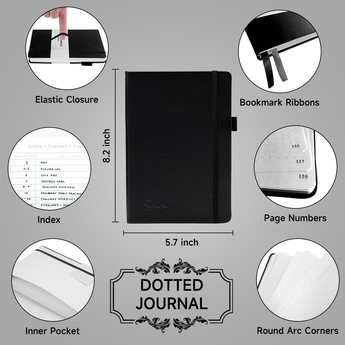 Dotted Journal Kit with Pens and Accessories