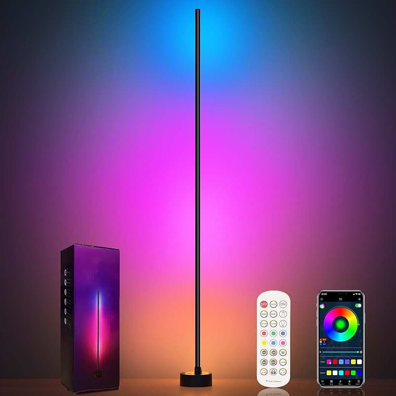 Smart RGB Corner Floor Lamp with App and Remote