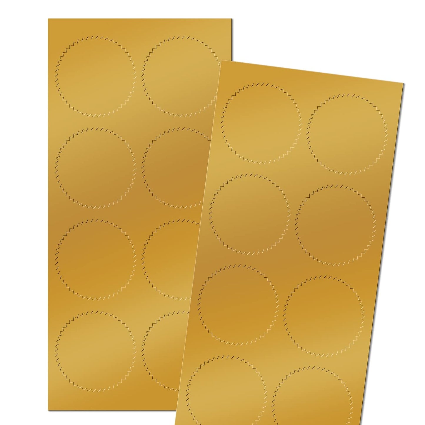Gold Foil Certificate Seals, 1.75", 50 Pack