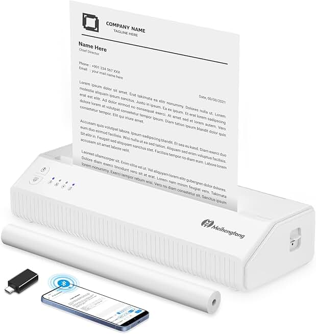 Wireless Portable Printer for Travel and Office