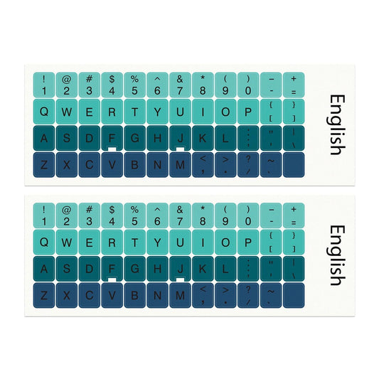 Colorful Keyboard Stickers, 2pcs, Green