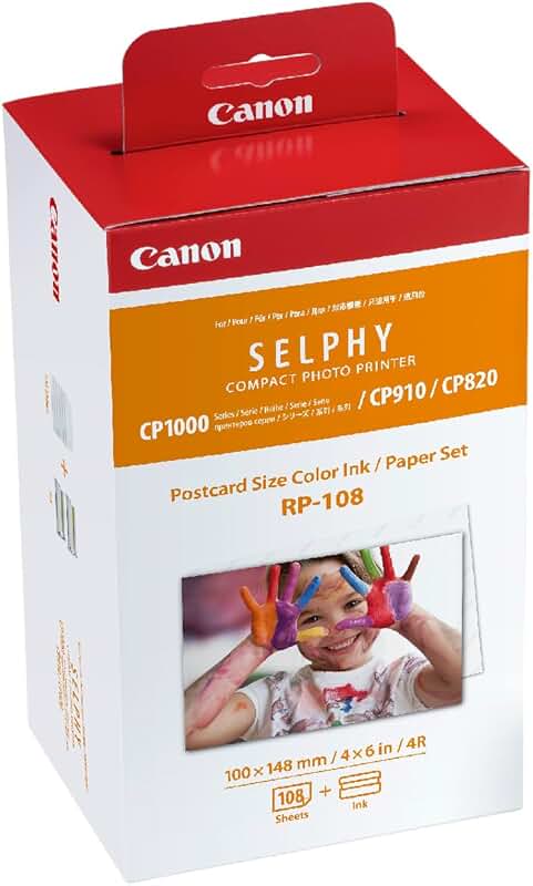 Color Ink and Paper Set for Photo Printers