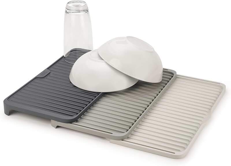 Expandable Grey Plastic Dish Drainer