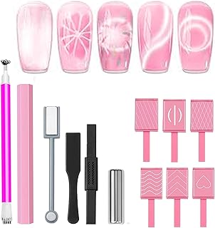 12-Piece Cat Eye Nail Magnet Set for Nail Art