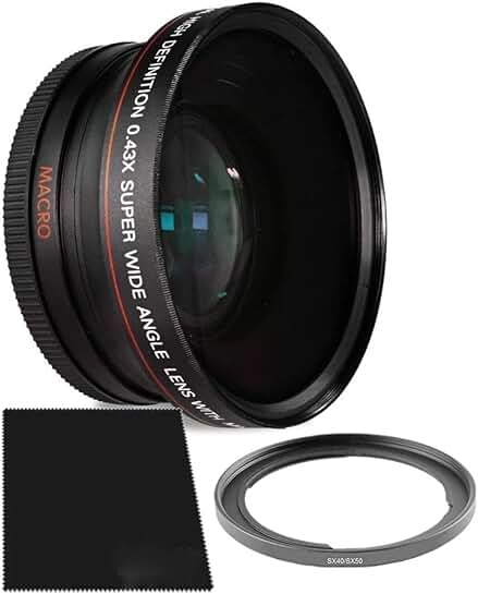 Wide Angle and Macro Lens for Canon PowerShot SX Series