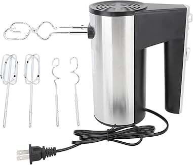 500W Hand Mixer with 5 Speeds for Baking and Mixing