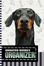 Hourly planner with dog art cover