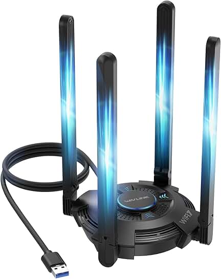 USB WiFi 7 Adapter for Desktop PC