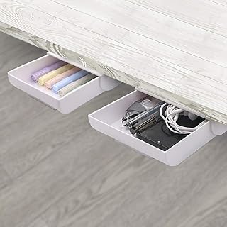 Two-Piece Under Desk Storage Drawer Organizer