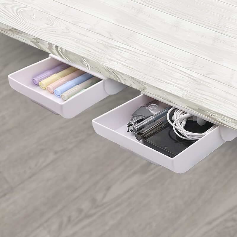 Two-Piece Under Desk Storage Drawer Organizer