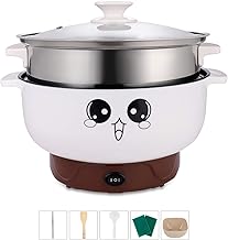 4-in-1 Electric Cooker with Skillet, Grill, Pot, and Steamer