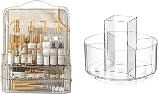Clear 360° Rotating Makeup Storage Box