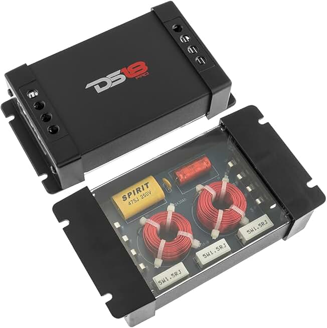 2-Pack Car Audio Passive Crossover for Tweeters and Mid-Range Speakers