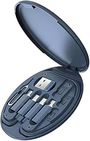 Multifunctional Data Cable Storage Box in Midnight Blue