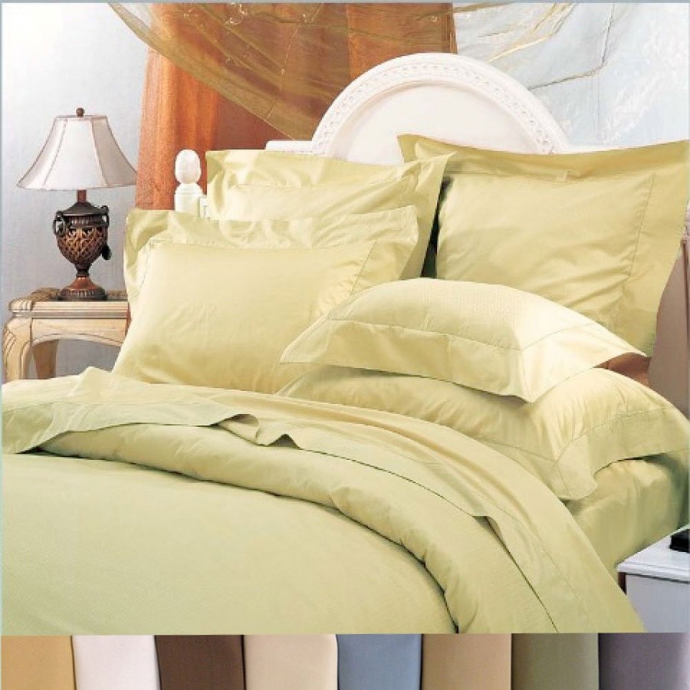 Cotton-Blend Duvet Covers Wrinkle-Free Soft Cool and Breathable  650 Thread-Count 2pc Duvet Cover Set, Twin/Twi L Size, Sage-Green