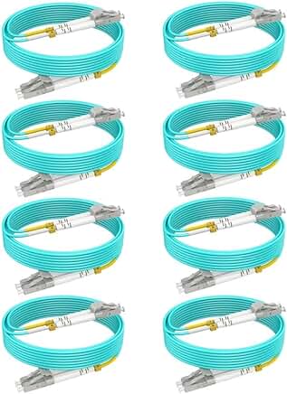 16ft Multimode Fiber Patch Cable, 8-Pack