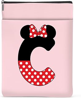 Personalized Cartoon Mouse Book Sleeve with Pockets