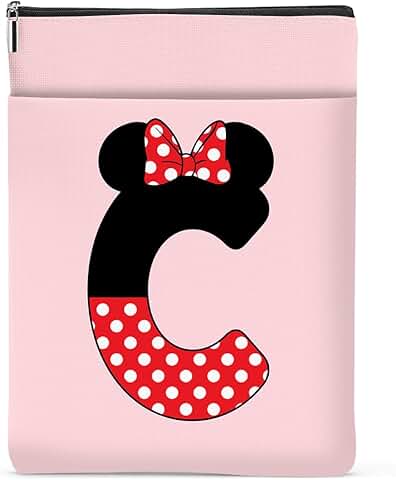 Personalized Cartoon Mouse Book Sleeve with Pockets