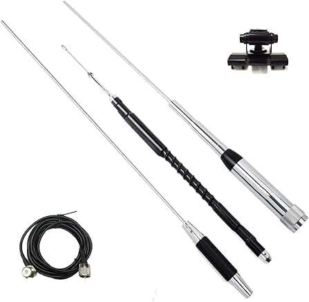 Quad Band Mobile Radio Antenna with 16.4ft Cable