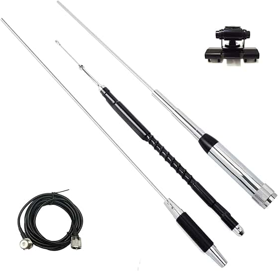 Quad Band Mobile Radio Antenna with 16.4ft Cable
