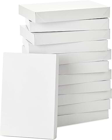 Large White Gift Boxes with Lids for Special Occasions