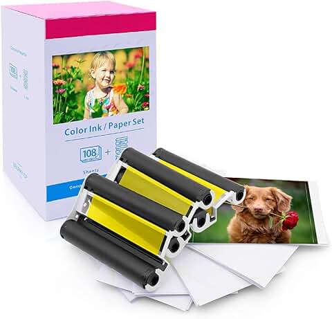 Ink and paper for compact photo printers