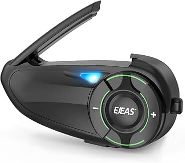 Motorcycle Helmet Bluetooth Intercom for 6 Riders