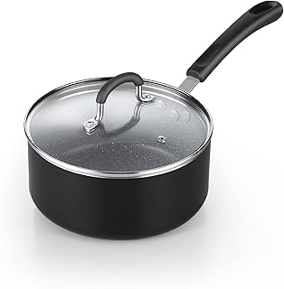 2-Quart Nonstick Saucepan with Lid and Stay-Cool Handle