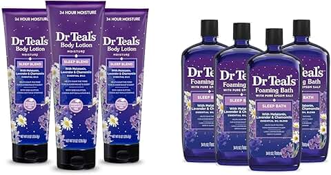 Sleep Lotion and Bath Set for Restful Nights