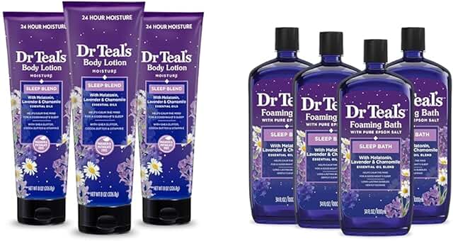 Sleep Lotion and Bath Set for Restful Nights