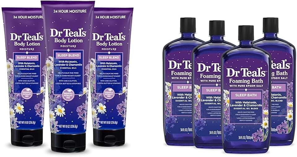 Sleep Lotion and Bath Set for Restful Nights