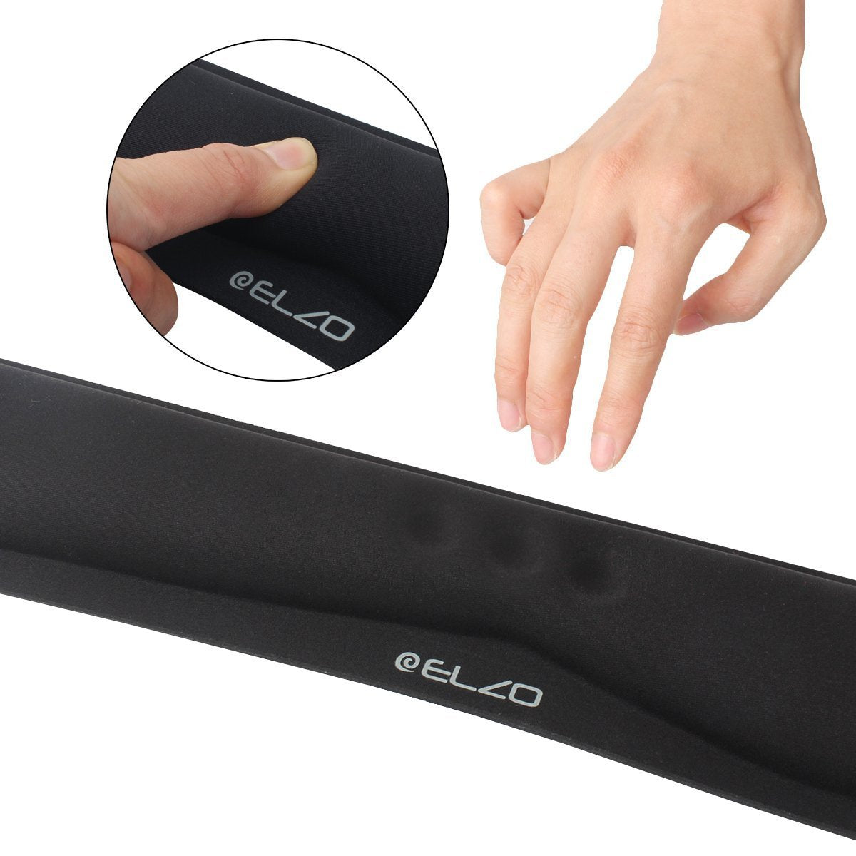 Wrist Rest Support for Keyboard & Mouse Pad Combo with Comfortable Memory Foam Padding, Nonslip Rubber Base for PC Computer Laptop Mac