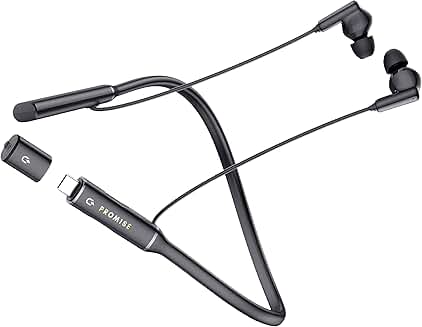 Wireless Neckband Earbuds with 60H Playtime and Fast Charging