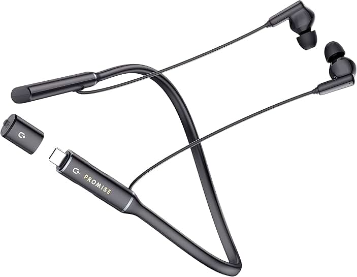 Wireless Neckband Earbuds with 60H Playtime and Fast Charging