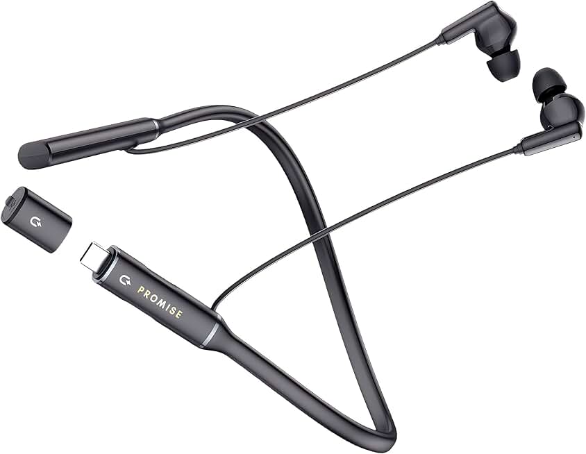 Wireless Neckband Earbuds with 60H Playtime and Fast Charging